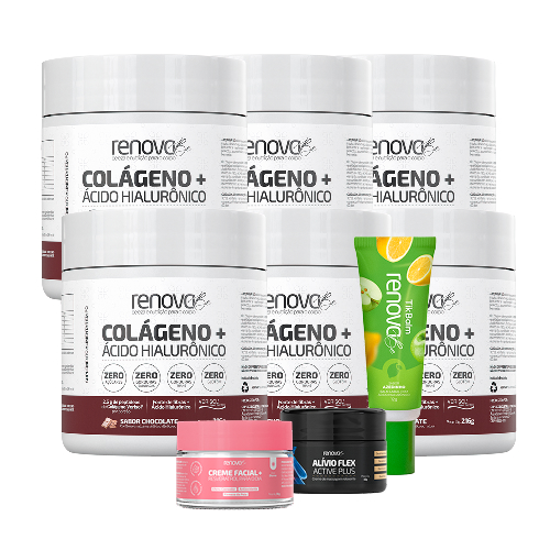 6 Colágeno Verisol® + 1 Balm + 1 Resveratrol + 1 TikBalm