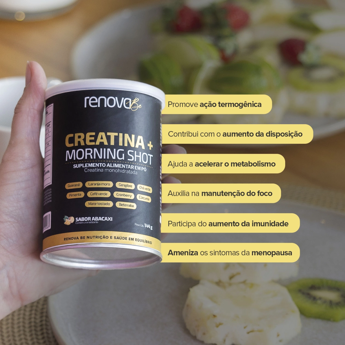 3 Creatinas + 1 Resveratrol + 1 Balm de Dores