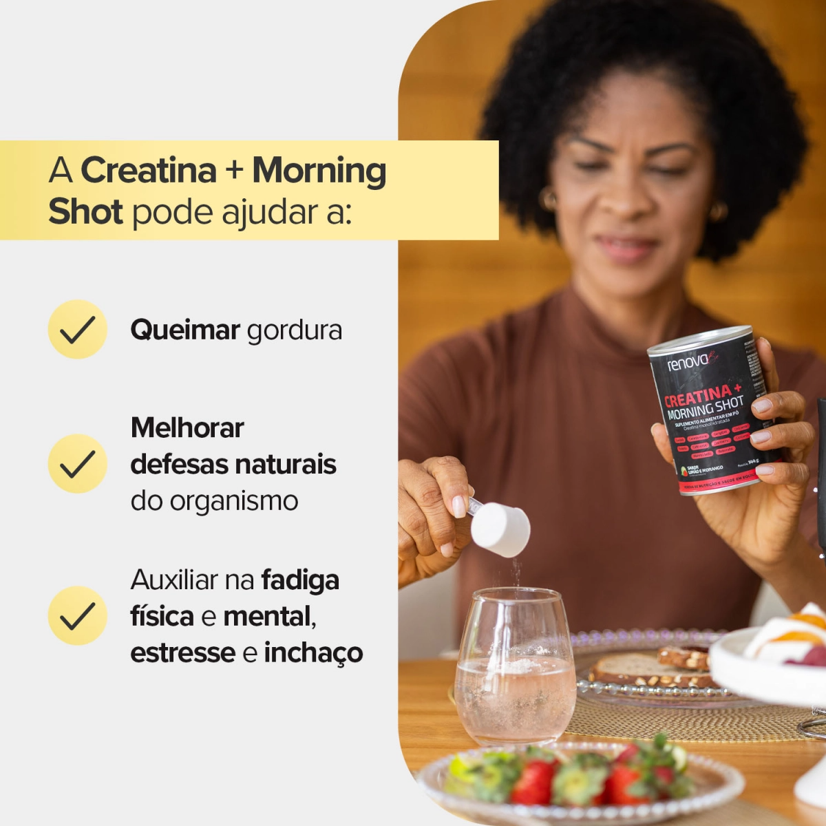 3 Creatinas + 1 Resveratrol + 1 Balm de Dores