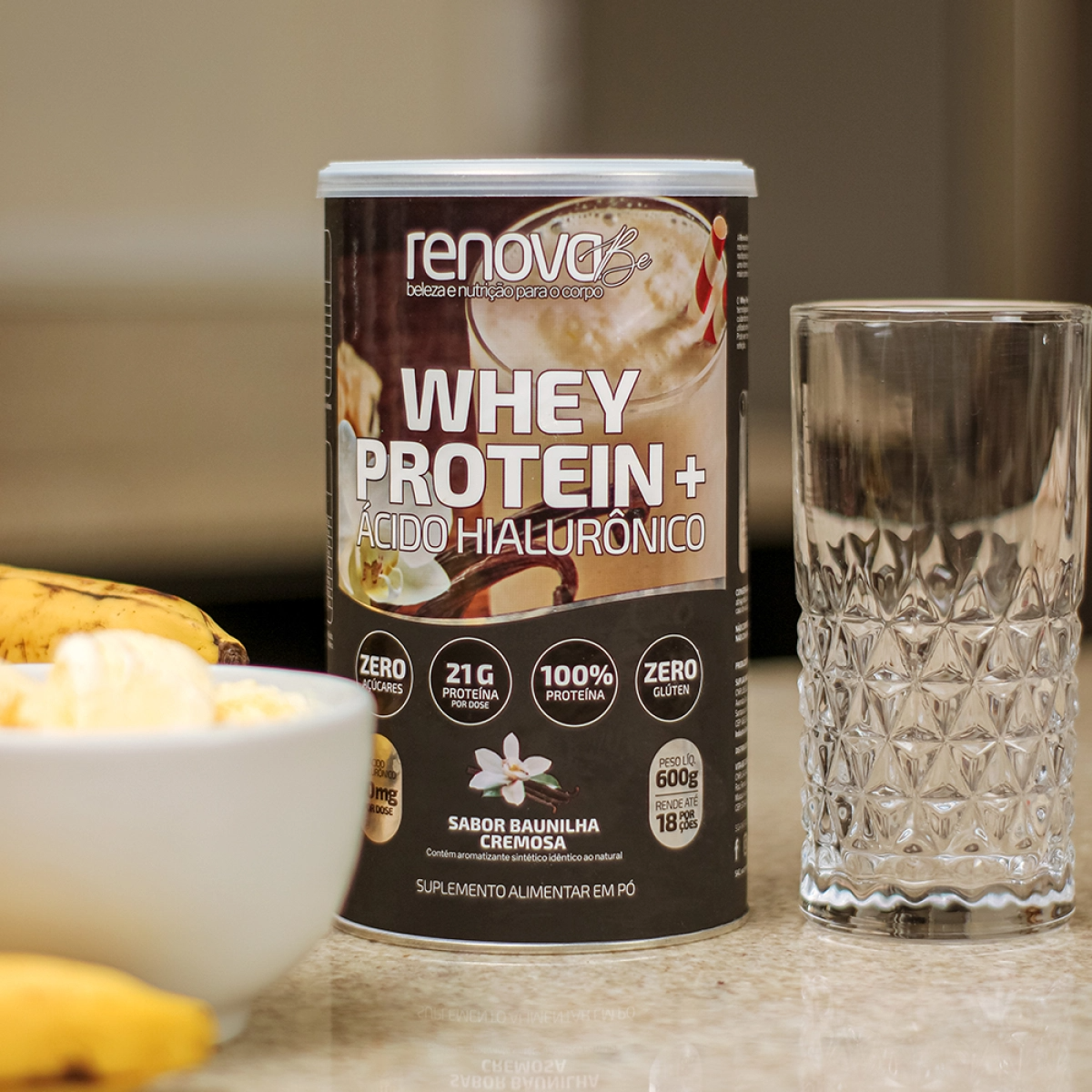 4 Whey Protein com Ácido Hialurônico
