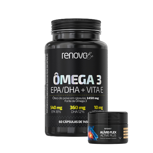 1 Ômega 3 + 1 Balm de Dores