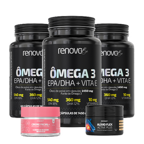 3 Ômega 3 + 1 Balm de Dores + 1 Resveratrol
