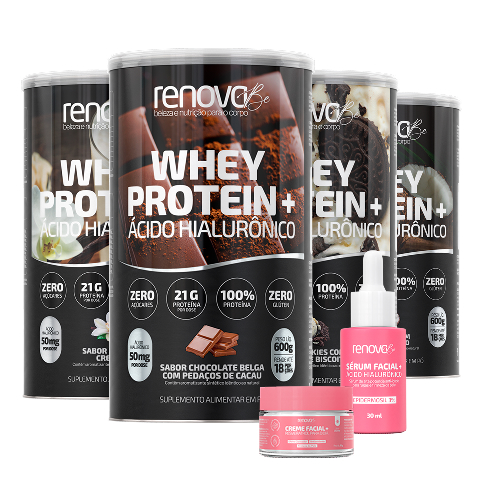 4 Whey Protein com Ácido Hialurônico