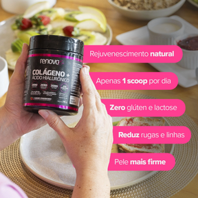 3 Colágenos Verisol® + 1 Retinol + 1 Resveratrol + 4x Firmador Instantâneo